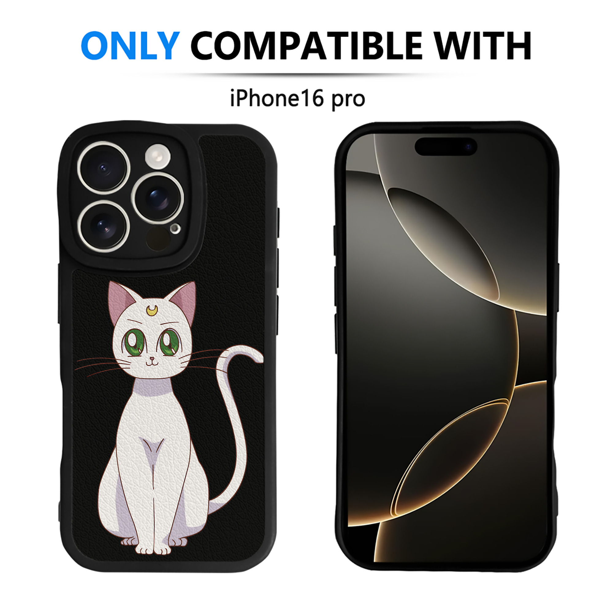 （画像用） 美少女戦士セーラームーン Sailor Moon 【iPhone 16シリーズ対応】シリコンスマホケース（レザー調） 材質：シリコン